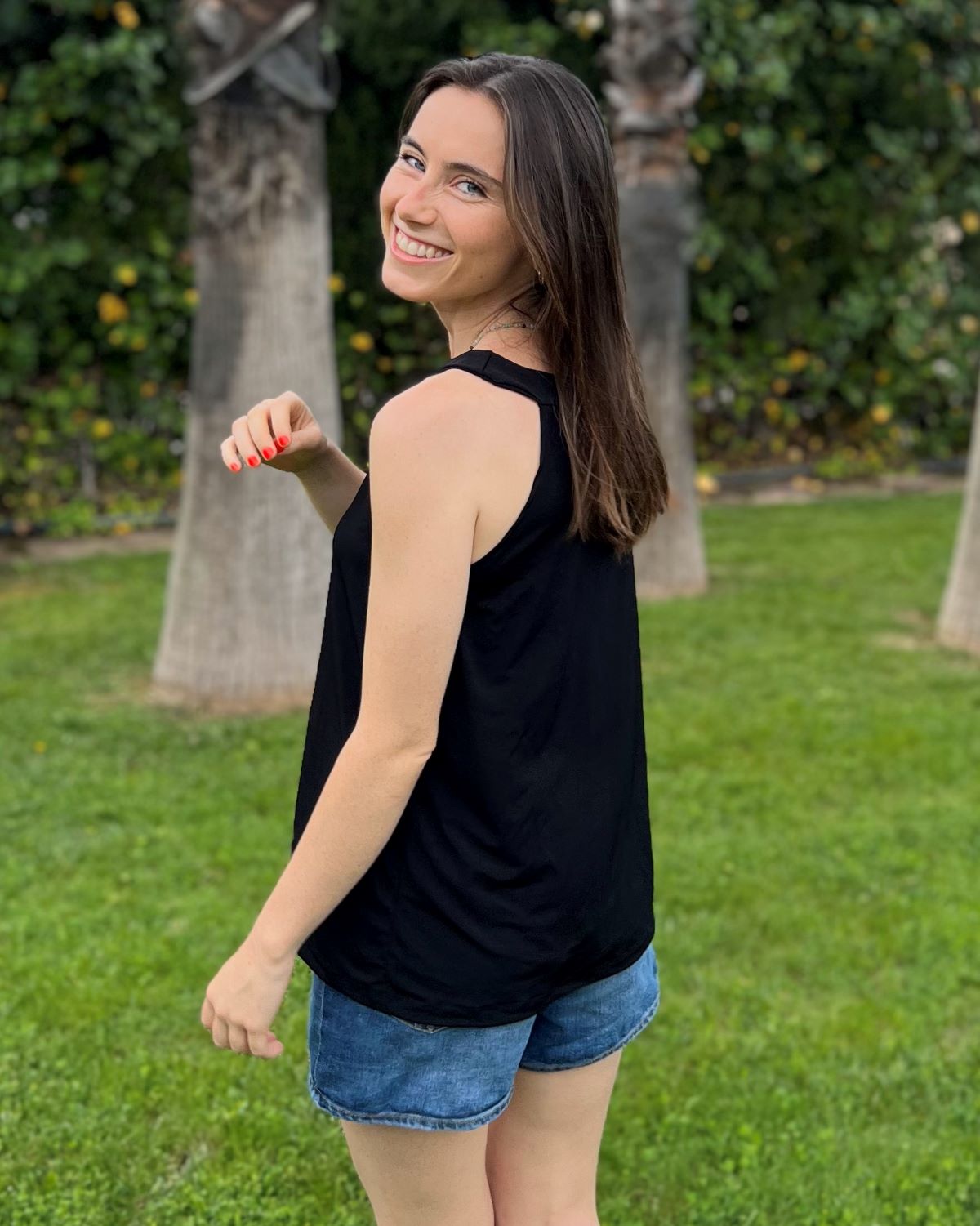 Long Navy Packable Dress