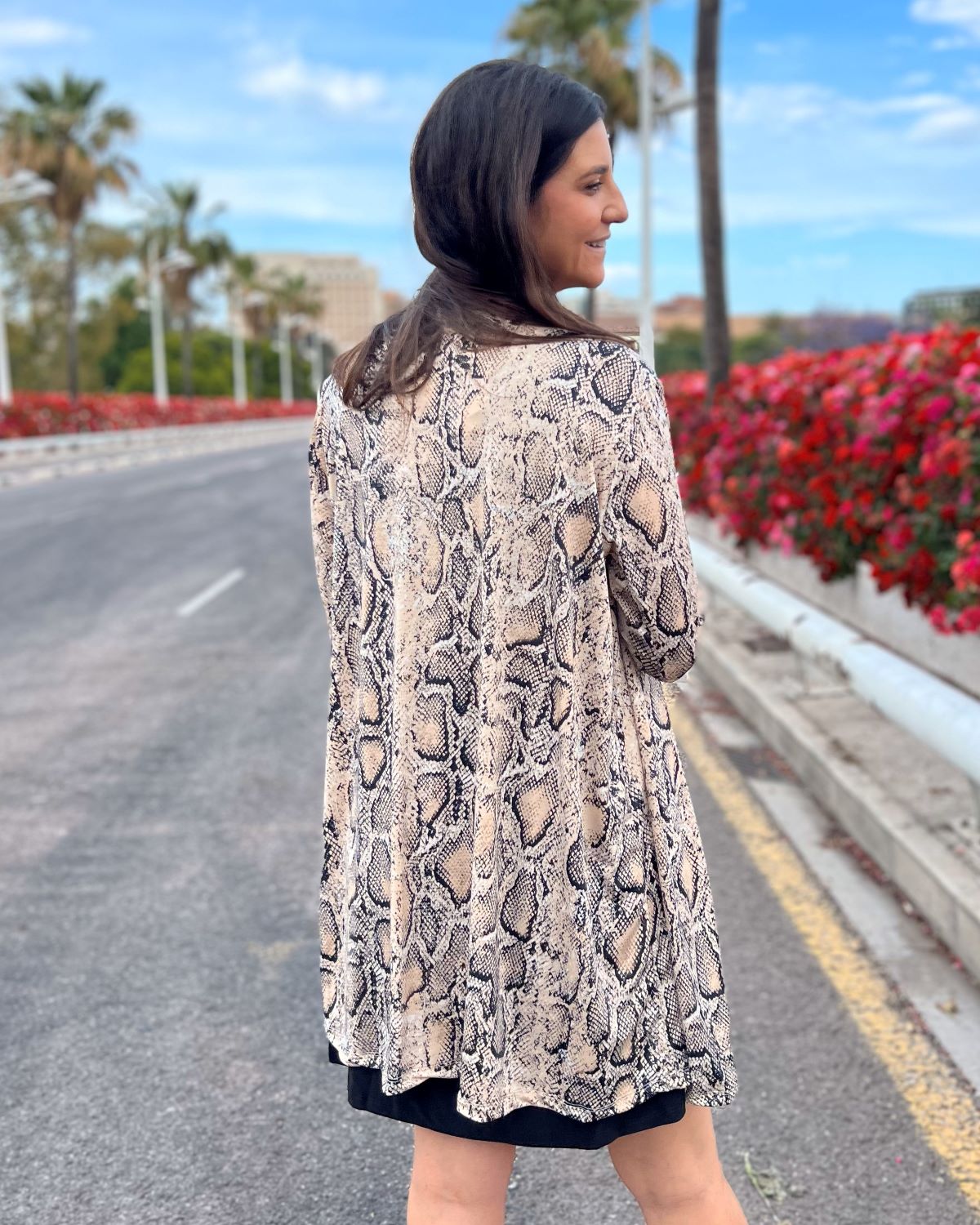 Long packable snake jacket