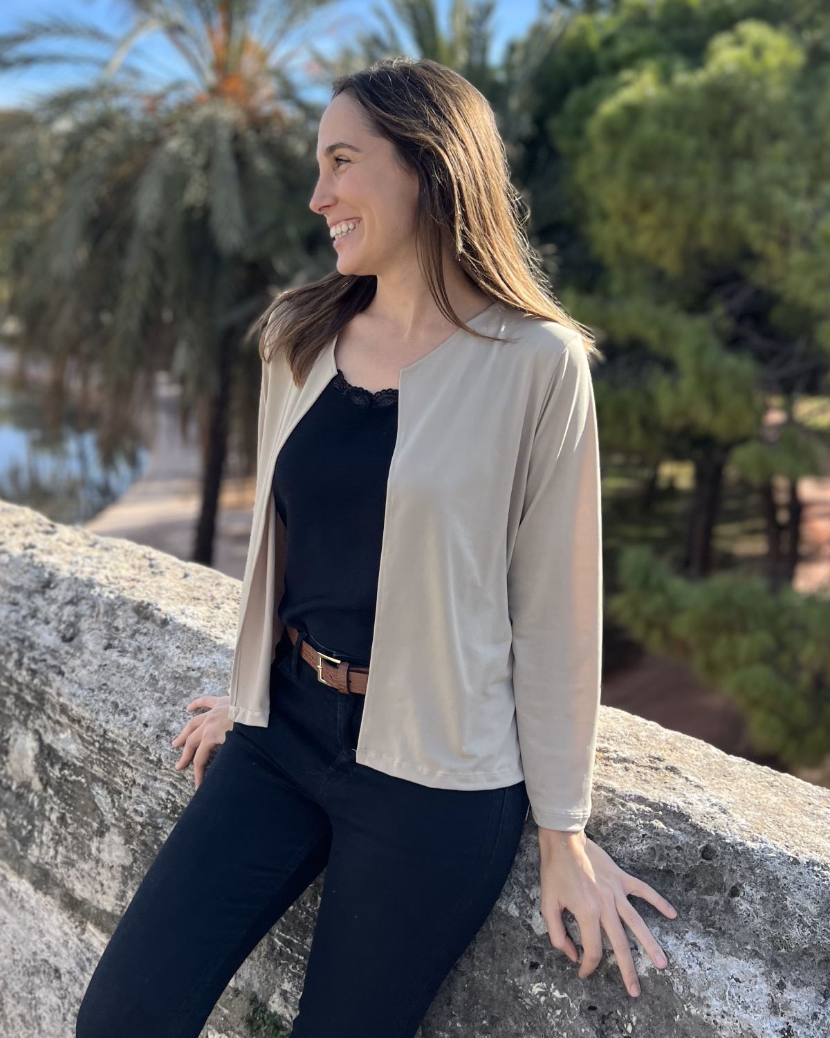 Packable white jacket