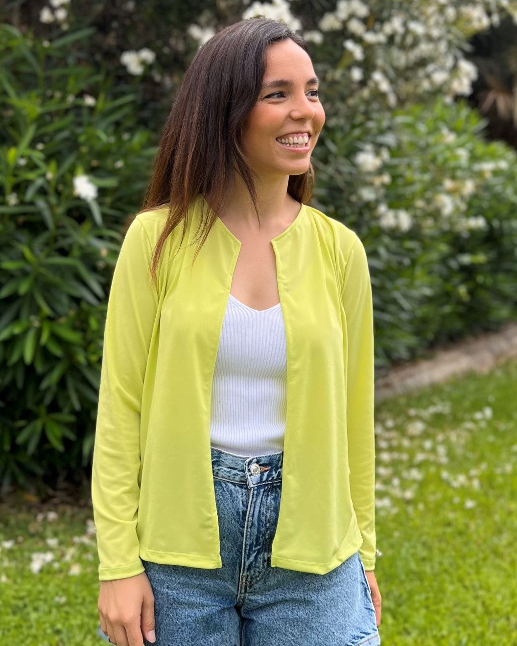 Packable white jacket