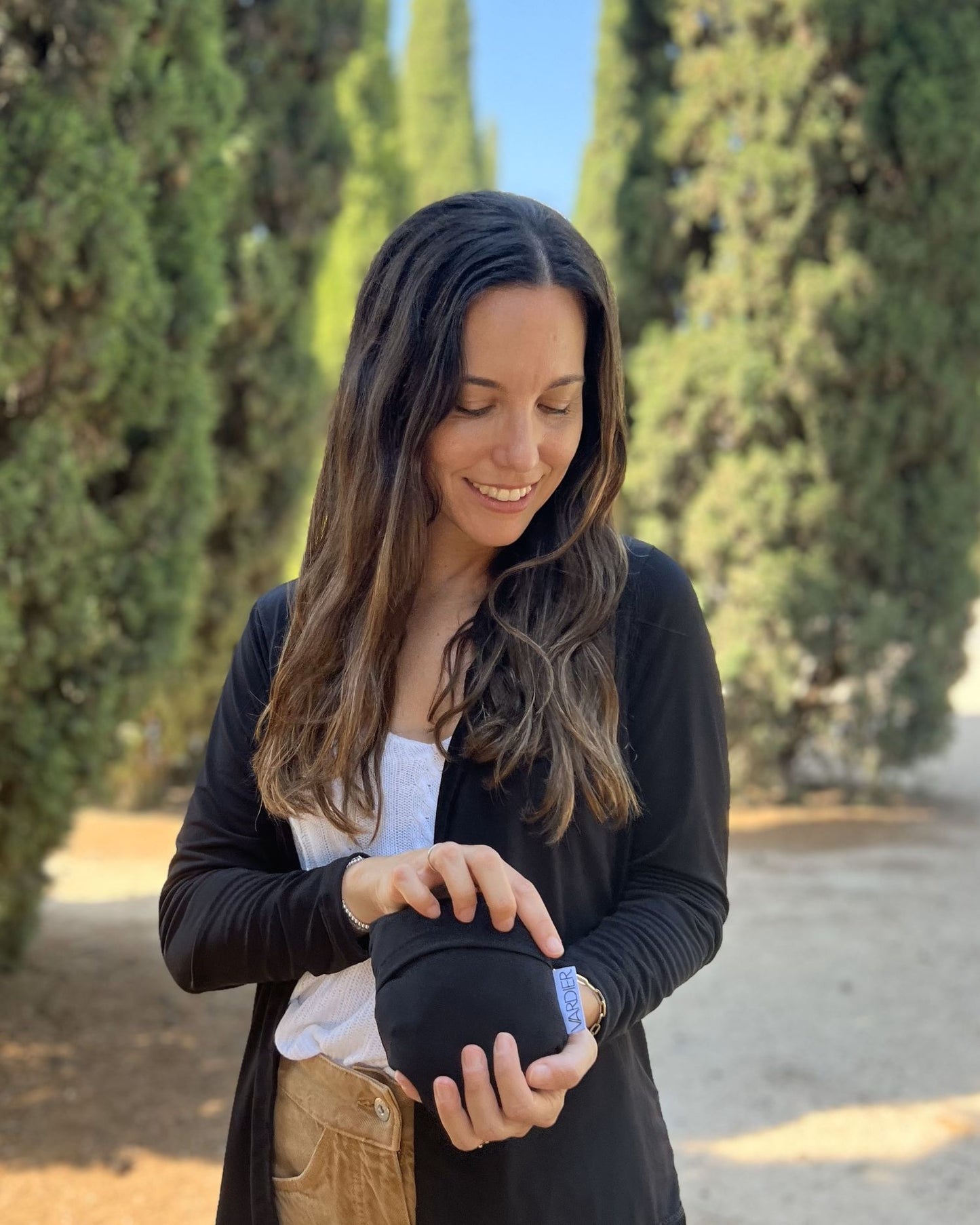 Packable black jacket