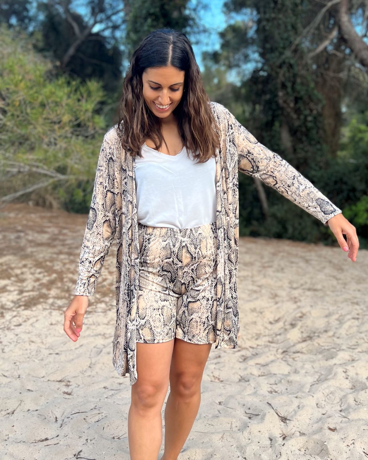 Long packable snake jacket