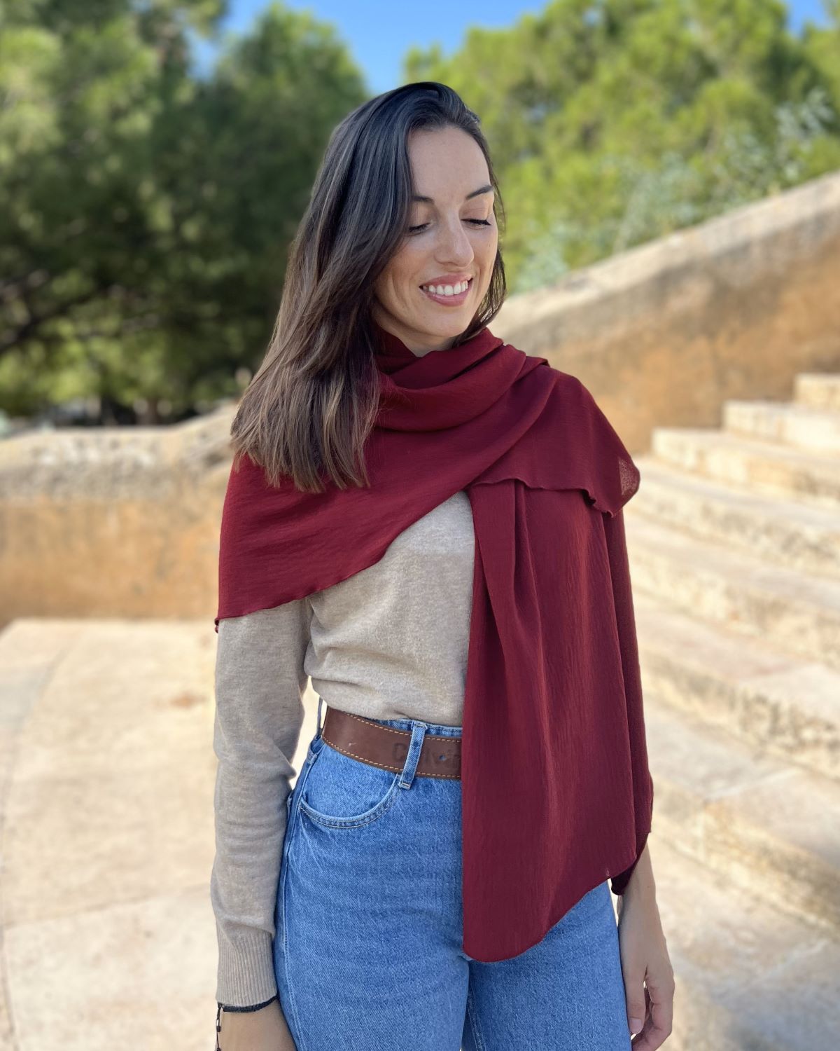 Foldable wine scarf
