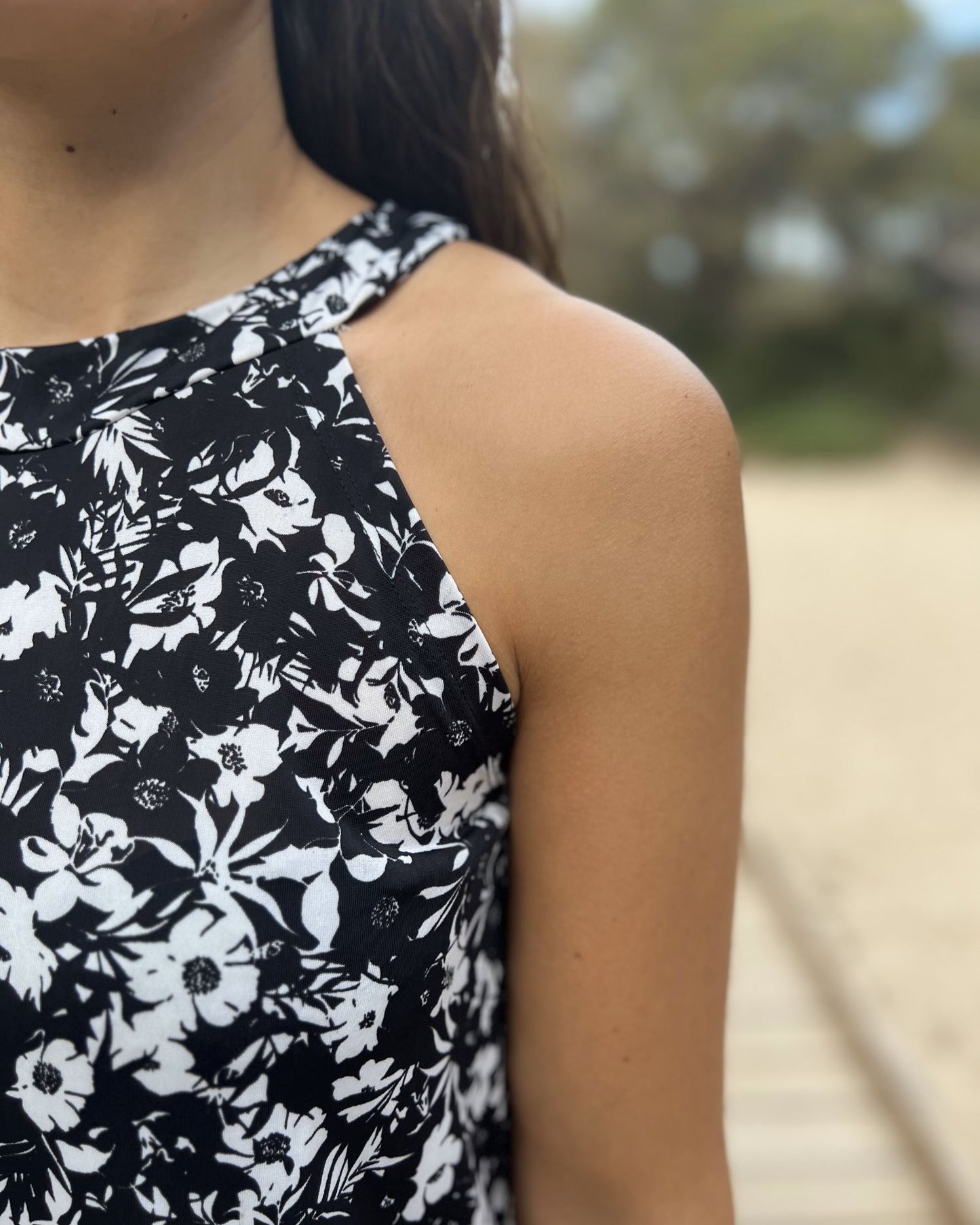 Foldable Navy Short Dress