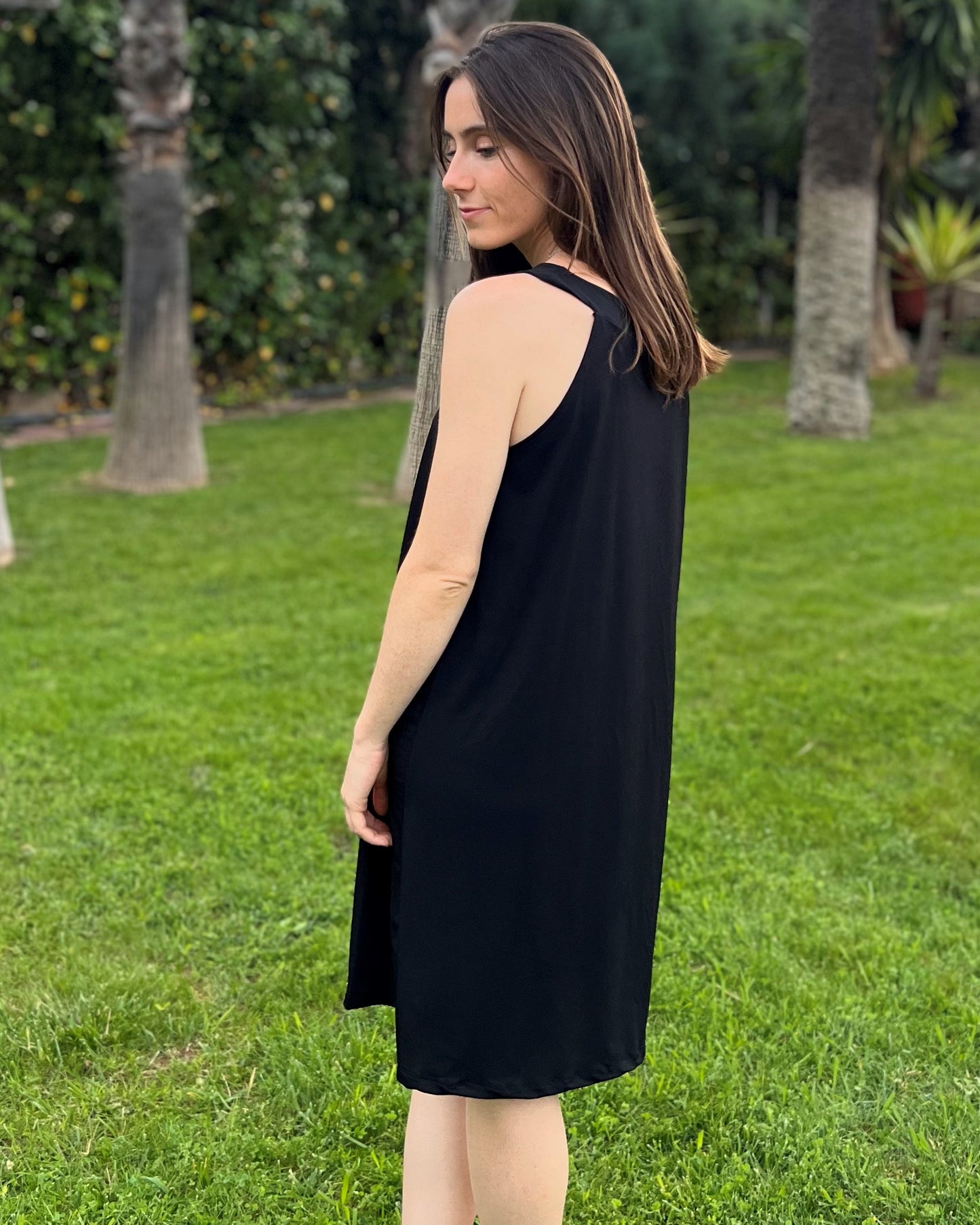Foldable Navy Short Dress