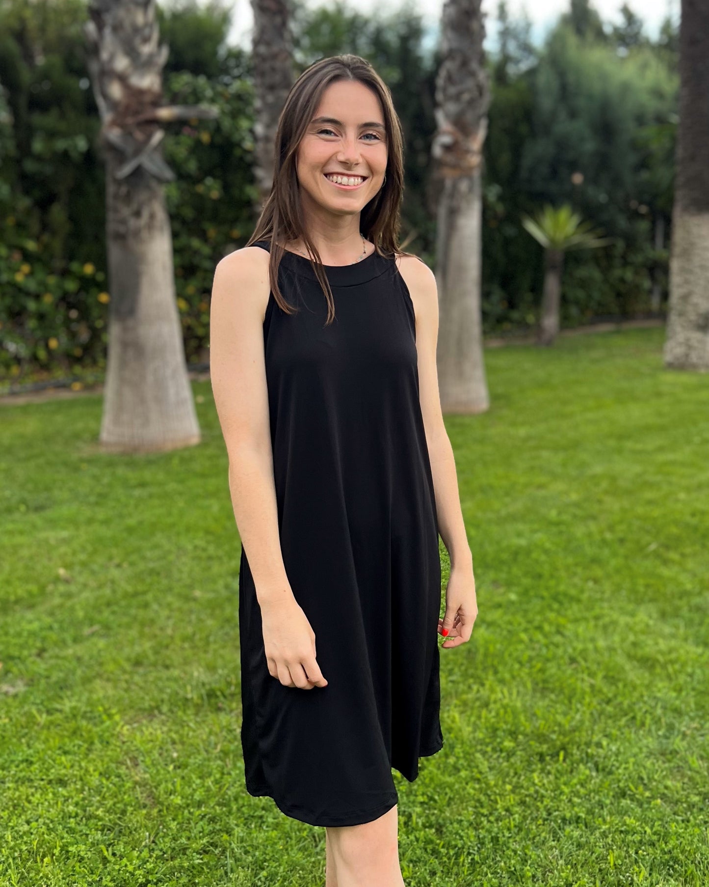 Foldable Navy Short Dress