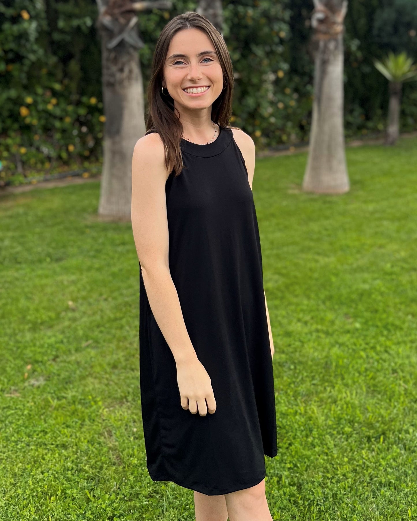 Foldable Navy Short Dress