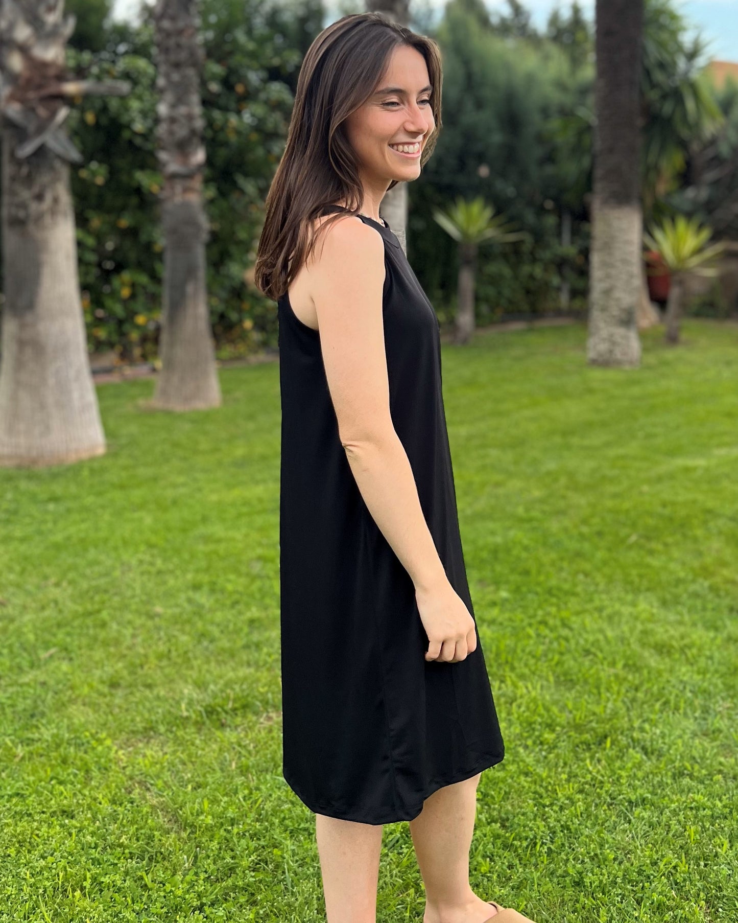 Foldable Navy Short Dress