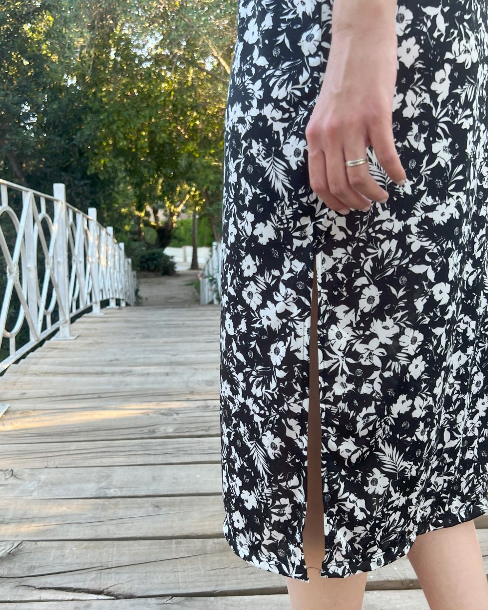 Black Foldover Maxi Dress