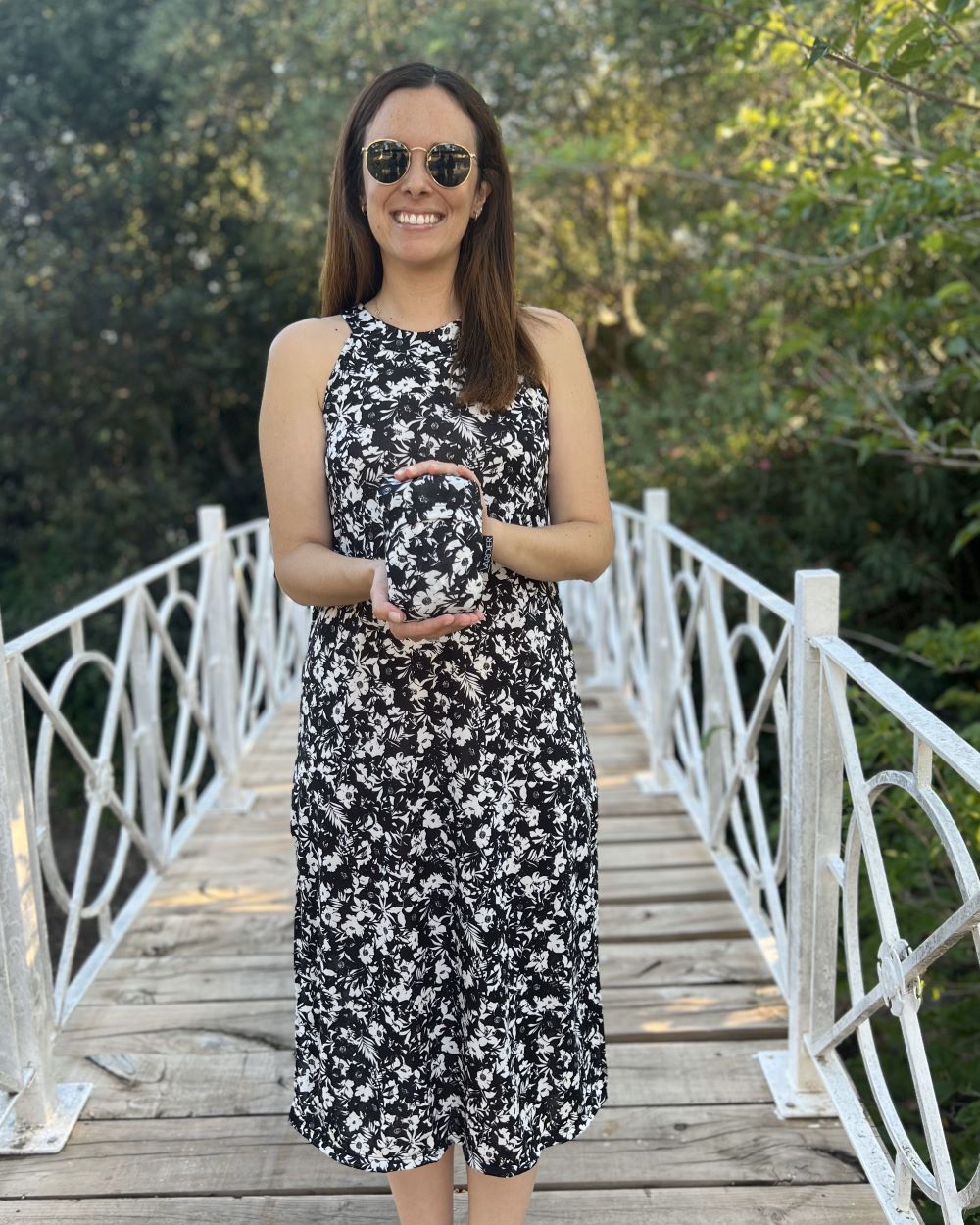 Black Foldover Maxi Dress