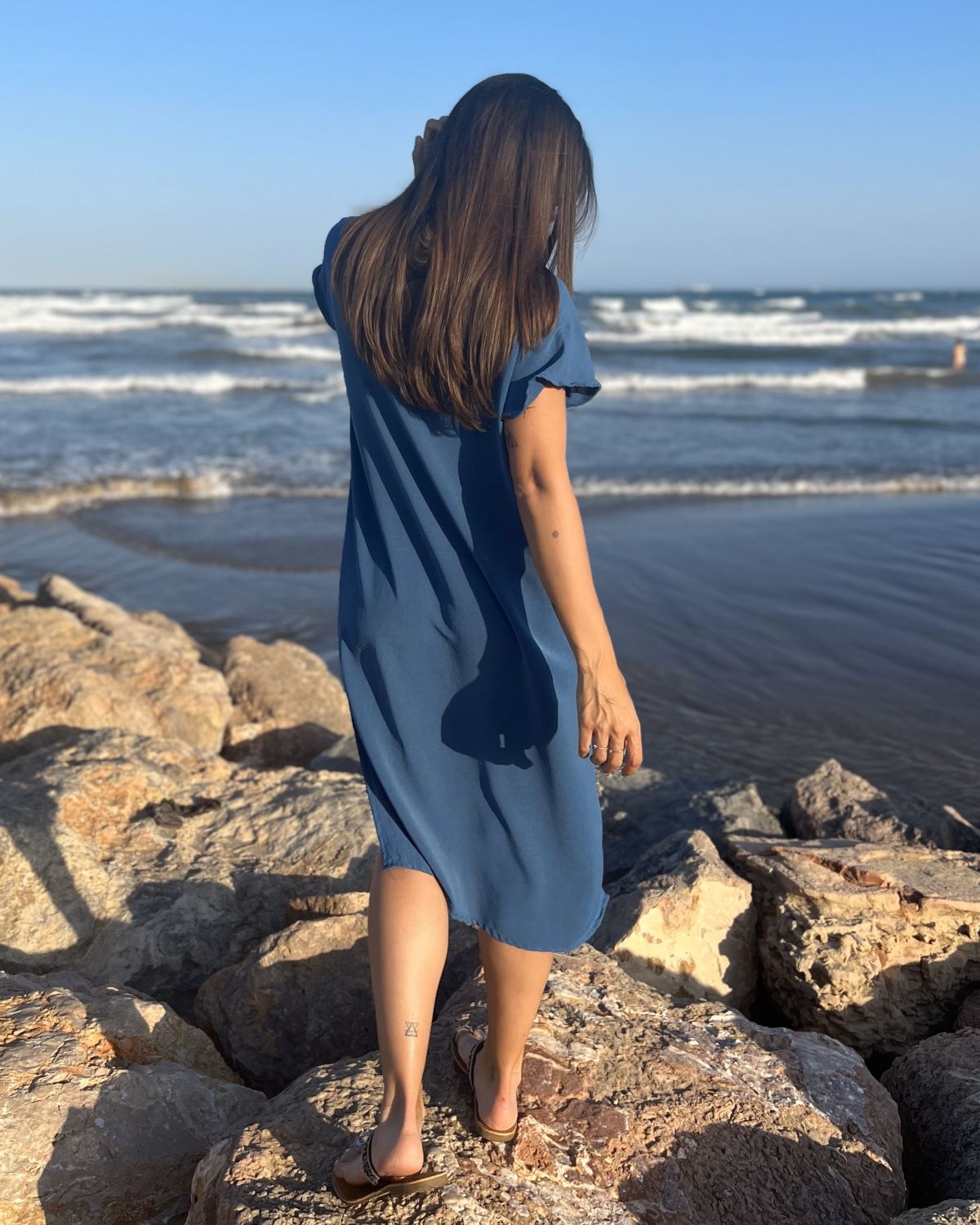 Black Foldover Maxi Dress