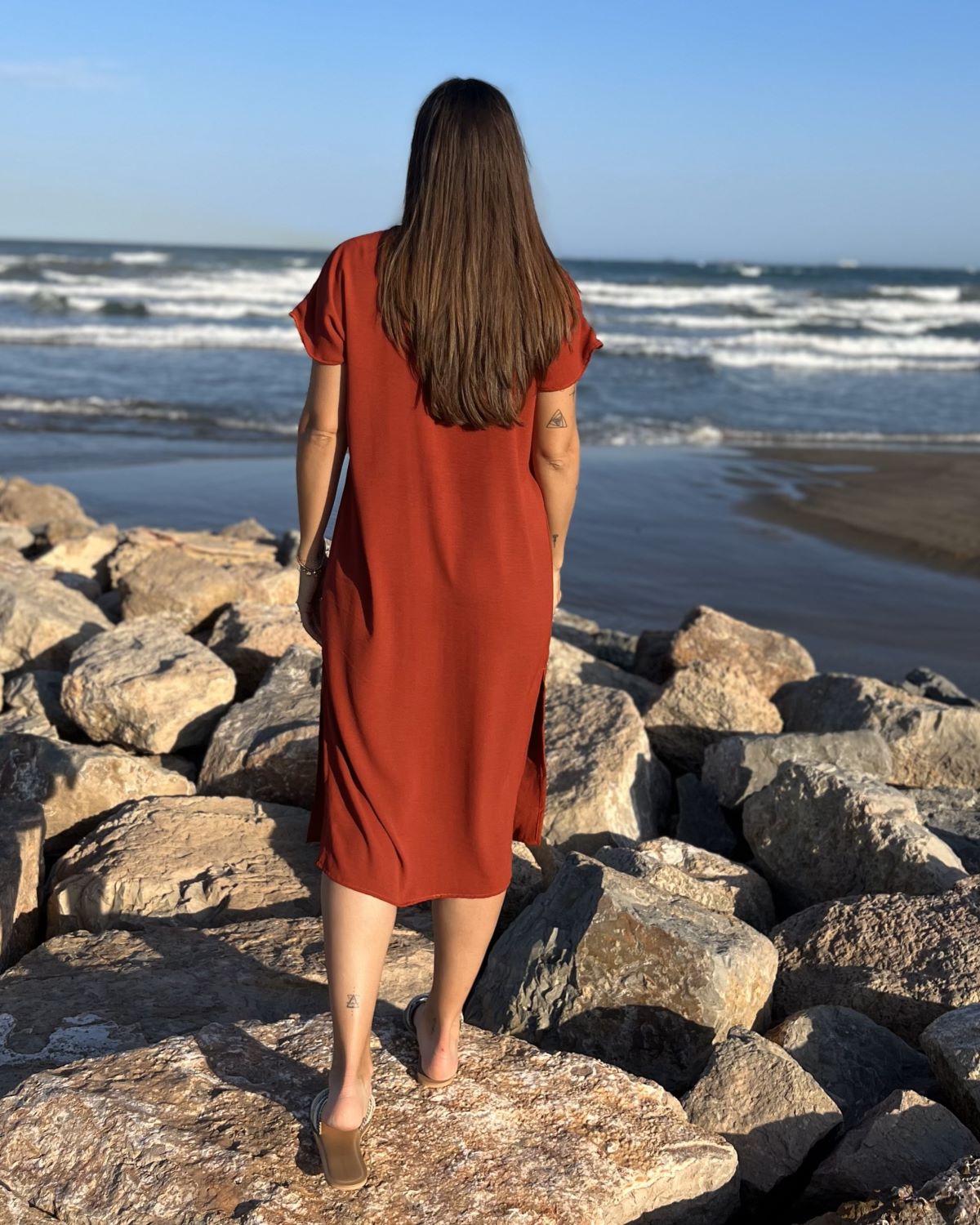 Black Foldover Maxi Dress