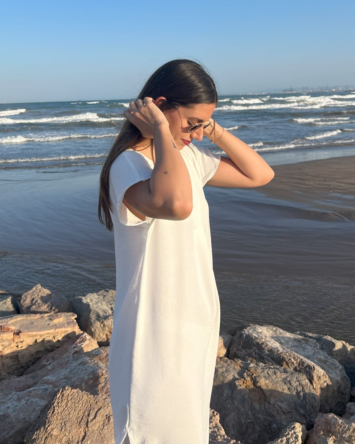 Black Foldover Maxi Dress