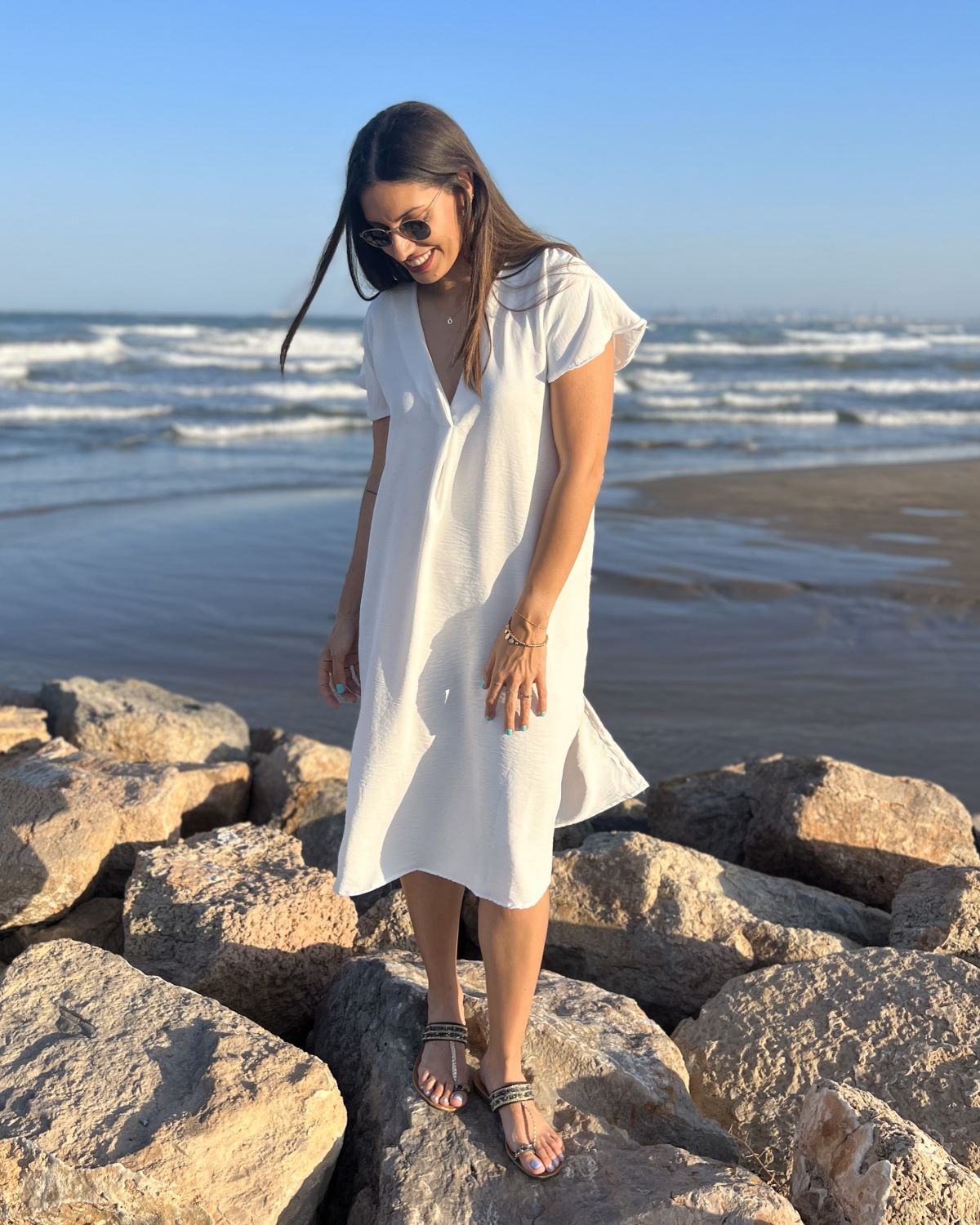 Black Foldover Maxi Dress