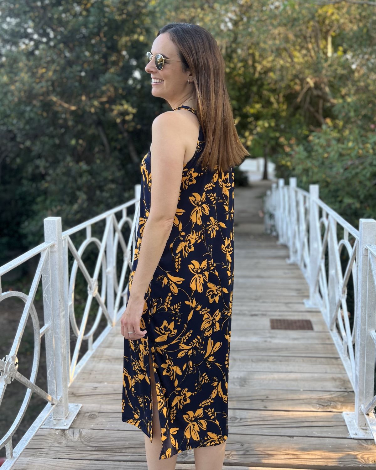Black Foldover Maxi Dress