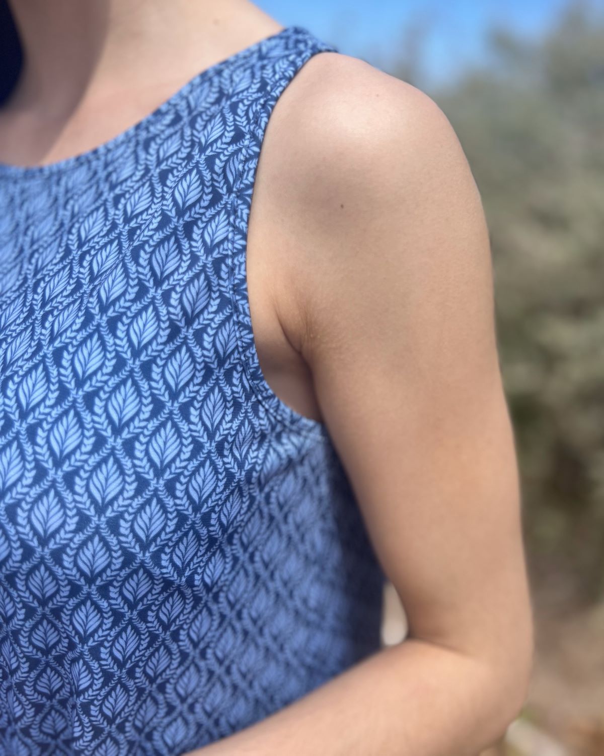 Foldable Navy Short Dress