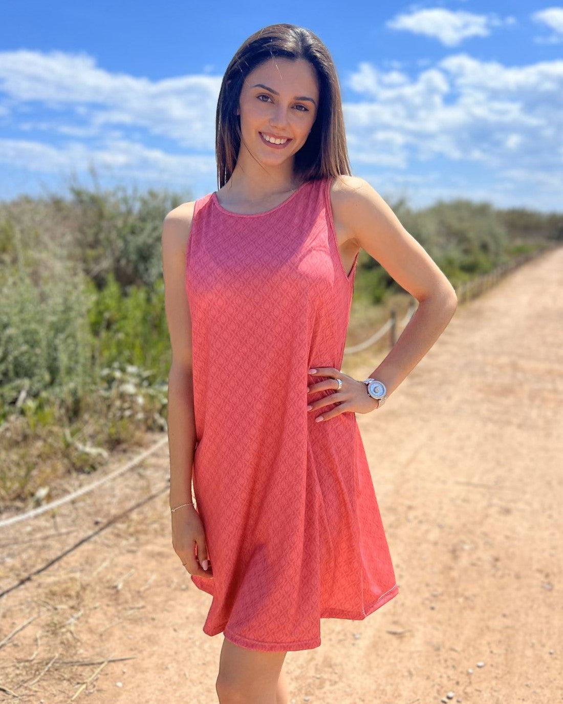 Foldable Navy Short Dress
