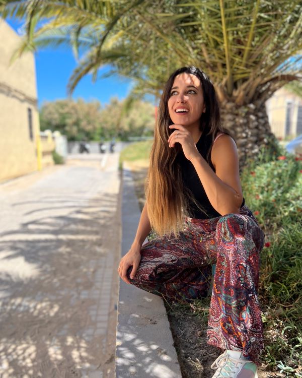 Foldover Cranberry Print Pant