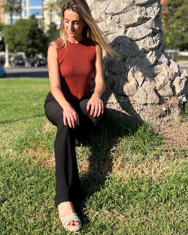 Foldable black pants