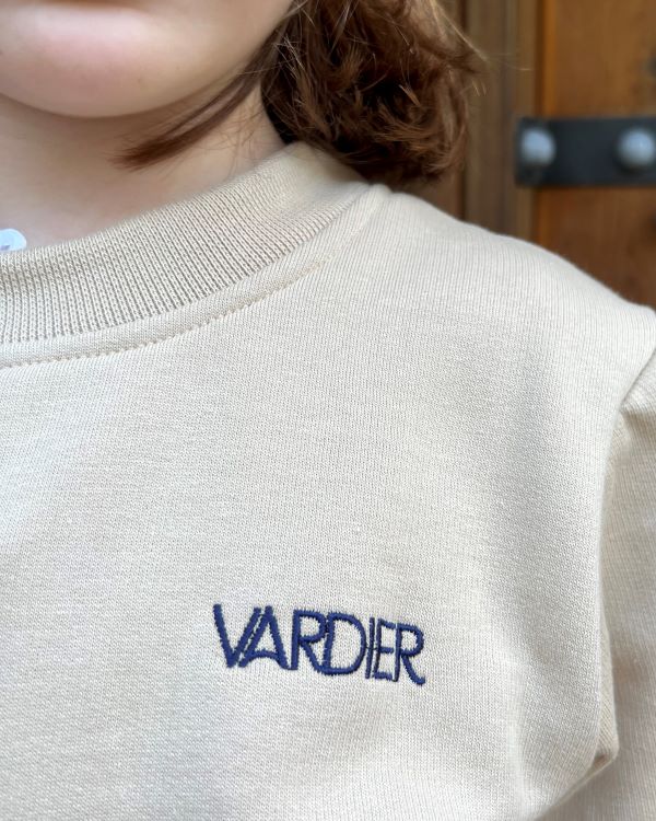 Beige KIDS backpack sweatshirt
