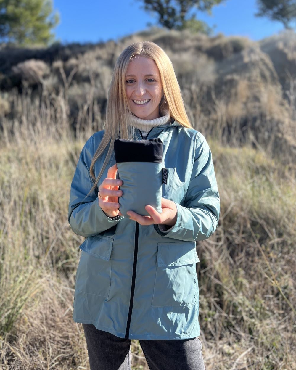 Unisex foldable mint raincoat 2.0*