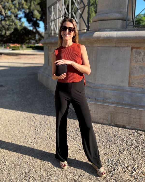 Foldable black pants