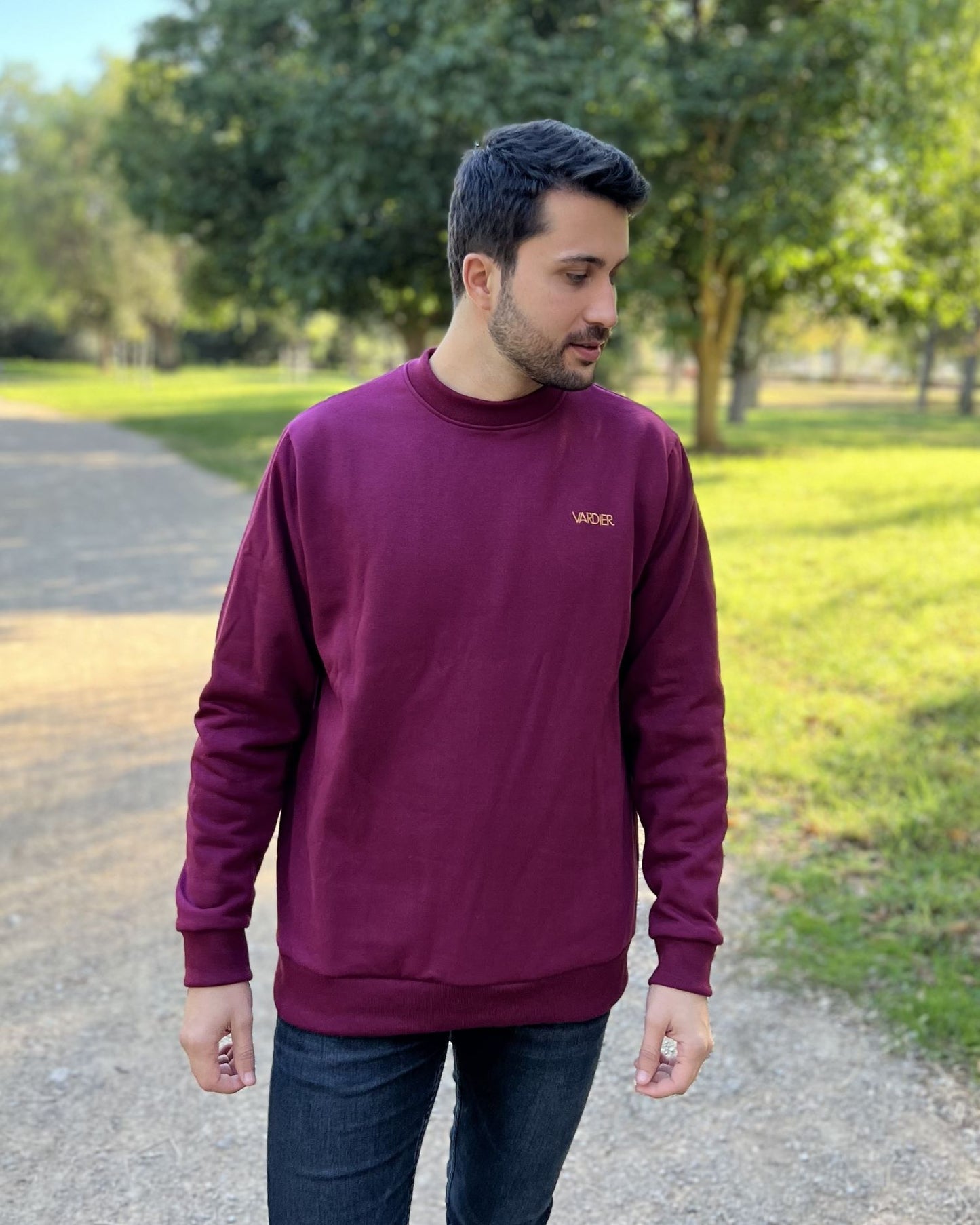 Garnet unisex backpack sweatshirt