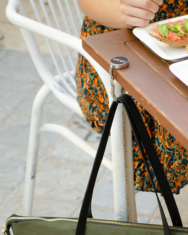 Foldable bag hanger