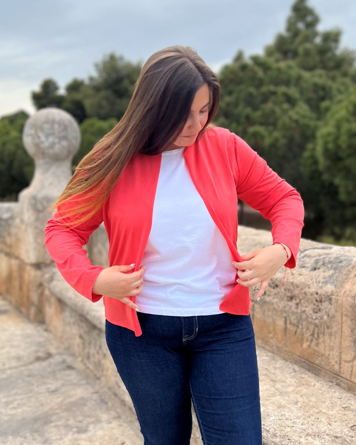 Traje Chaqueta + Pantalón - Carmela Rosso ropa de mujer