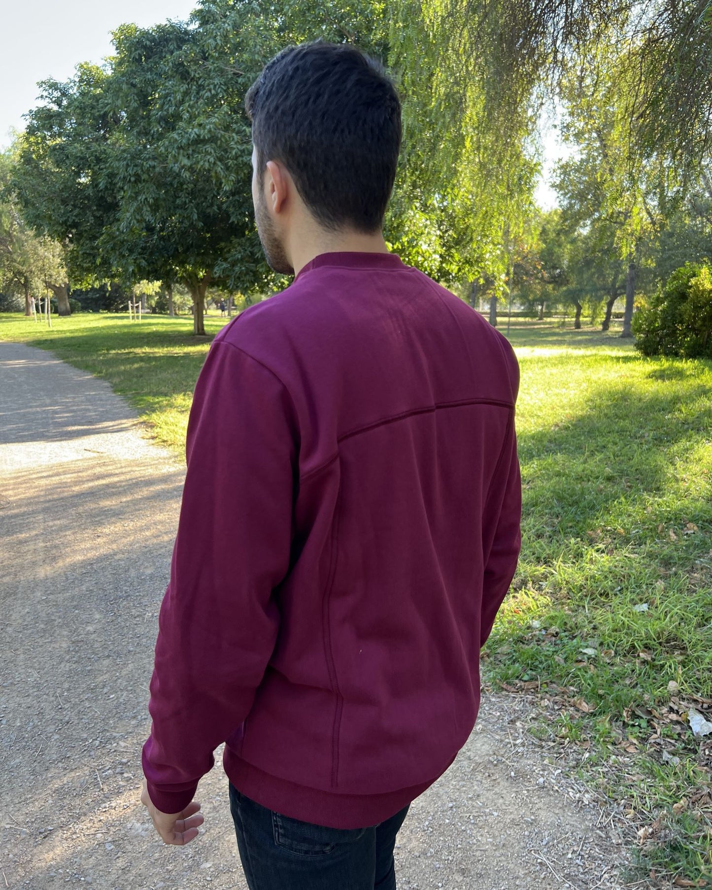 Garnet unisex backpack sweatshirt